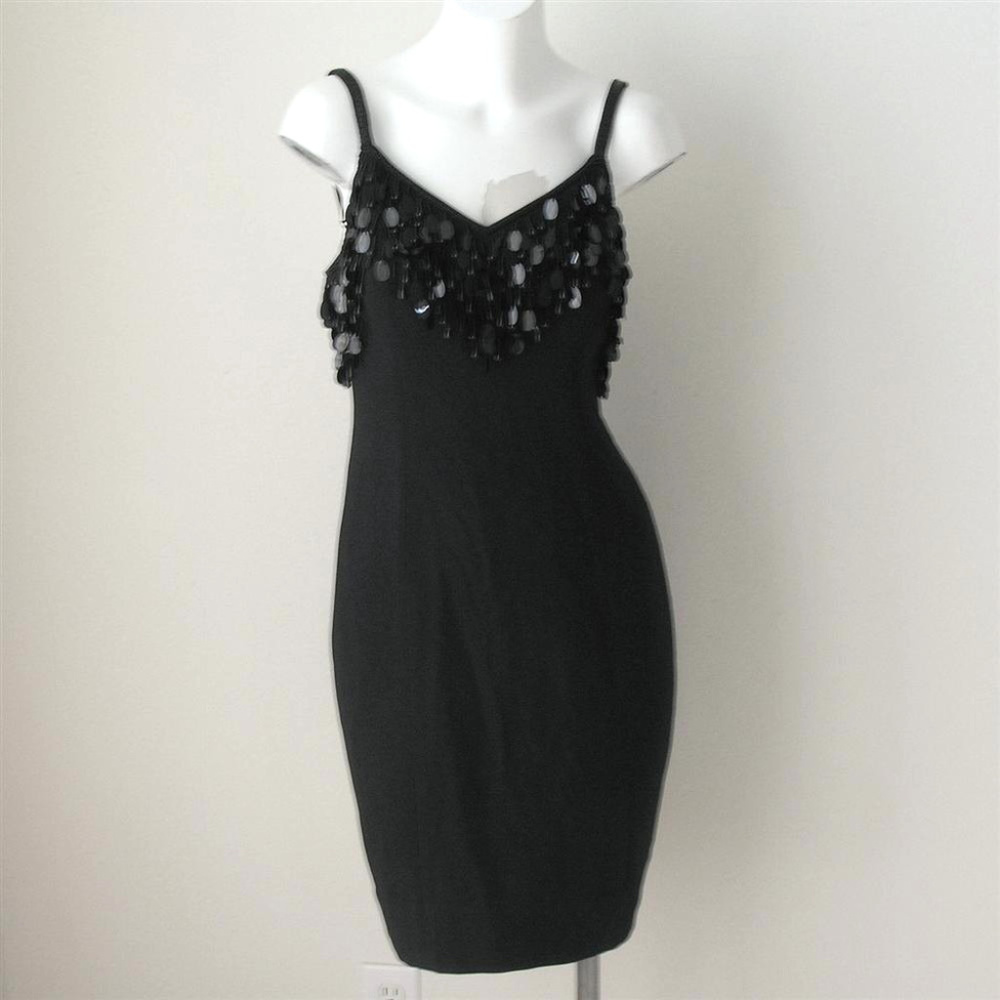 Vintage DORE' Beaded Sequined Cocktail Party Dress